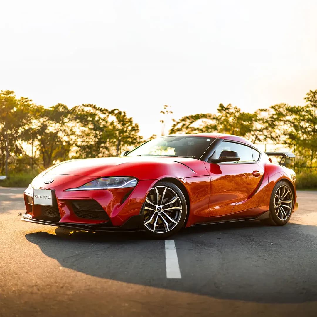 Front view of Toyota 2019 in Red