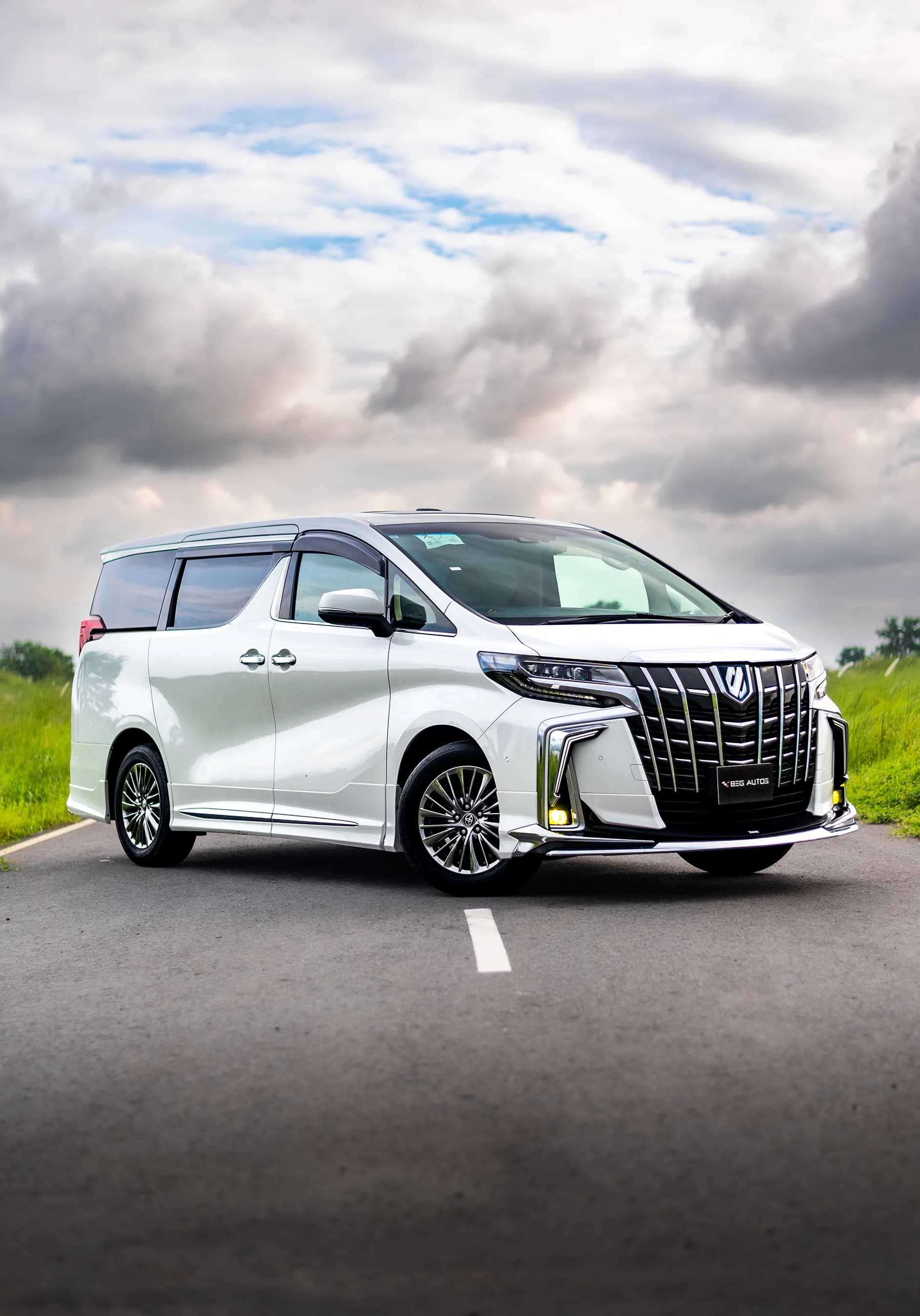 View of Toyota 2021 in White
