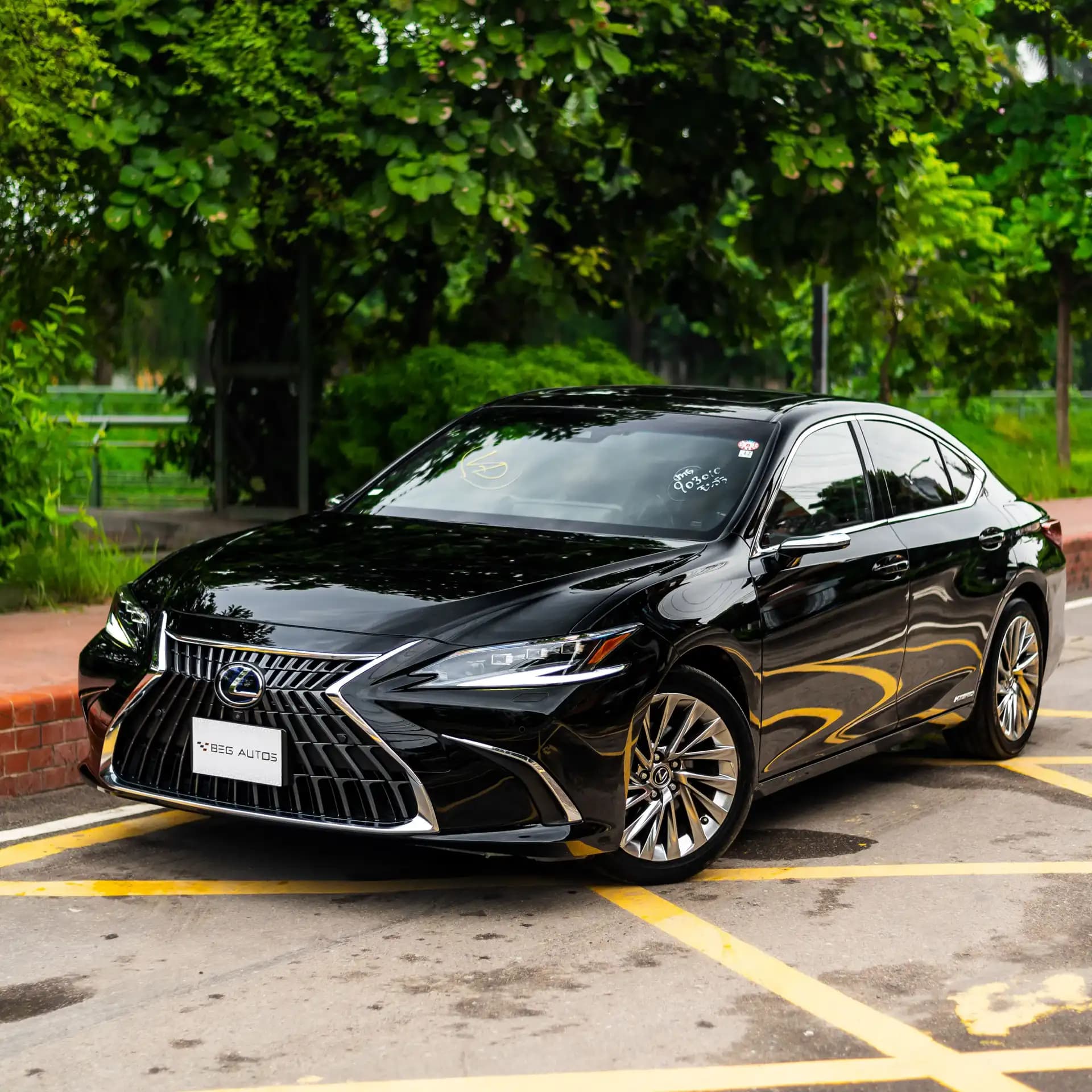 Front view of Lexus 2021 in Black