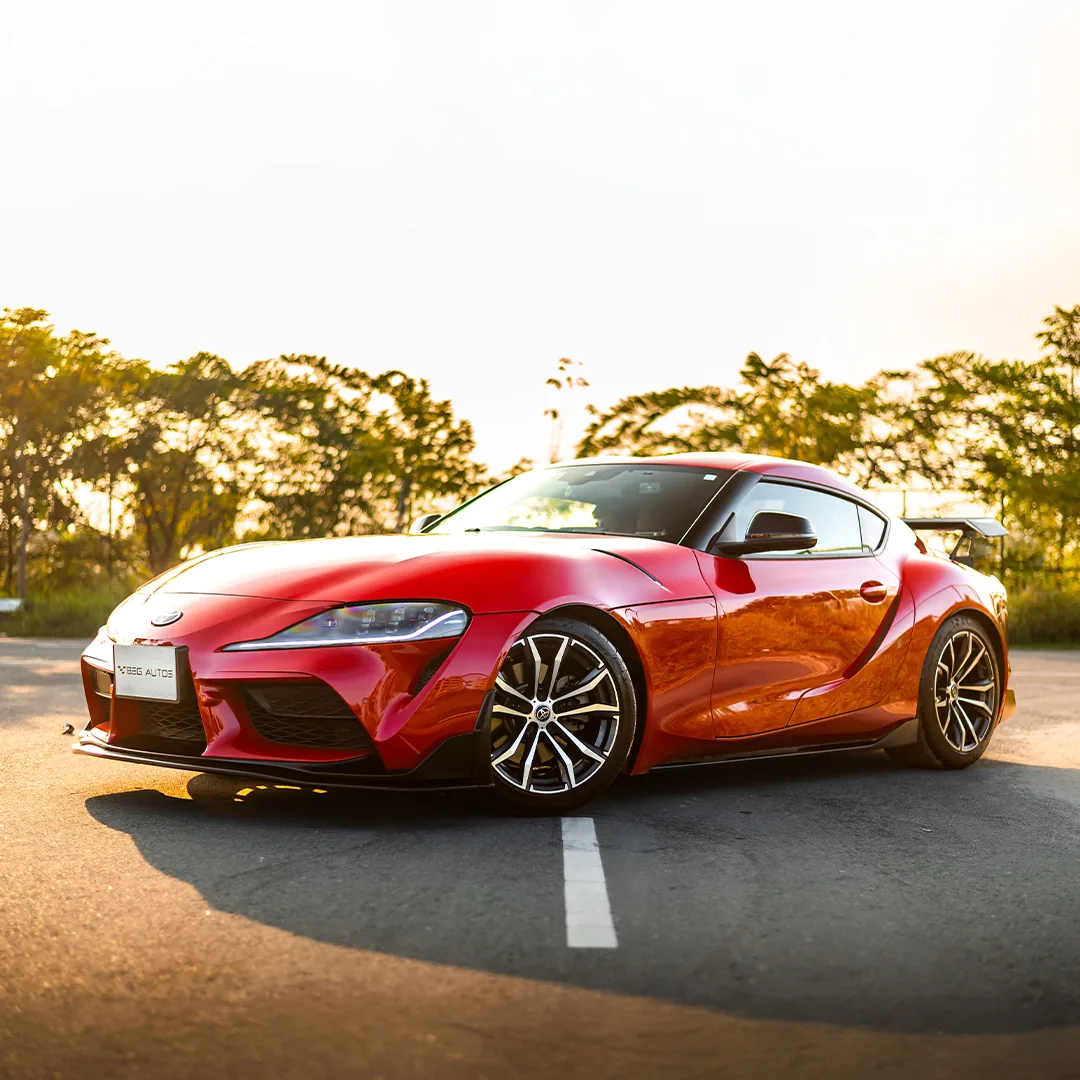 Front view of Toyota 2019 in Red